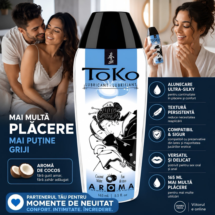 Lubrifiant Shunga Aromă Cocos 165 ml