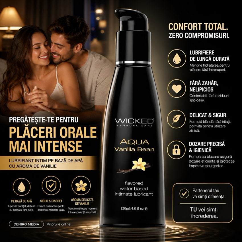 Lubrifiant Wicked Aqua Vanilla Bean 120ml