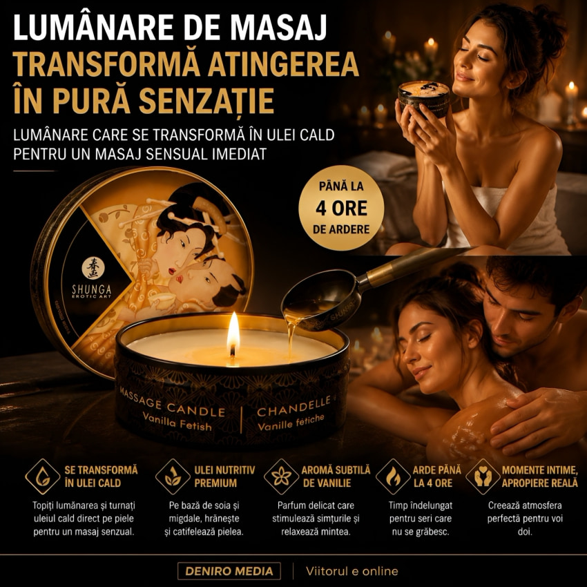 Lumânare Masaj Shunga Vanilie 30ml