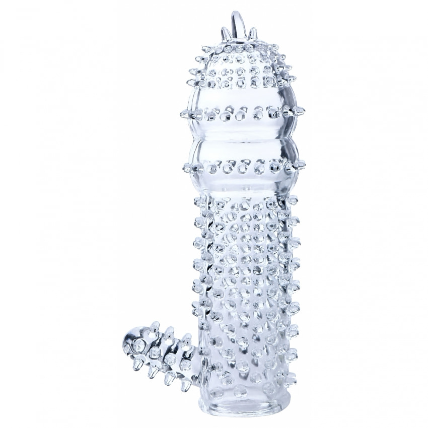 Manșon Pentru Penis Cu Striații Transparent