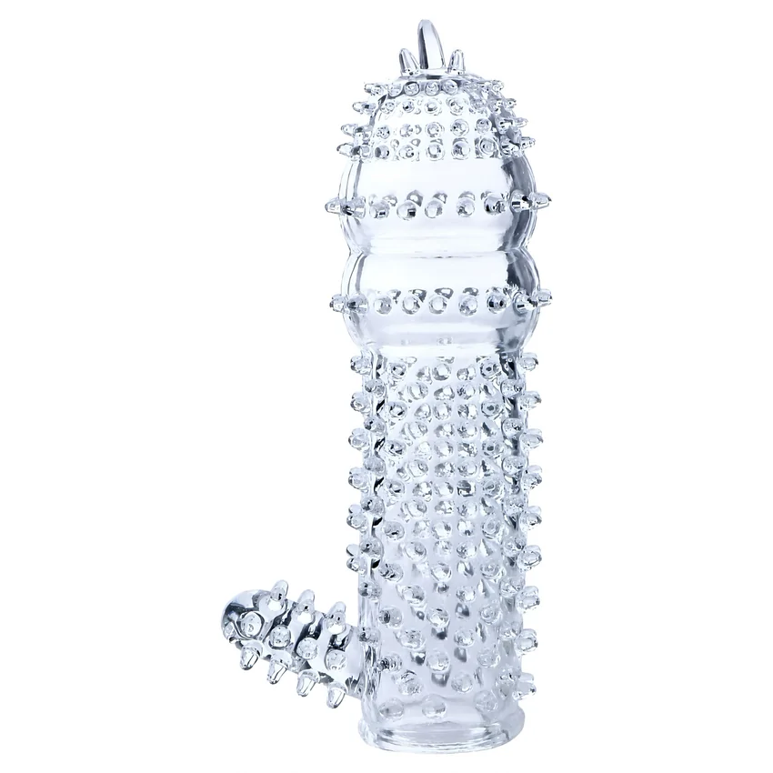 Manșon Pentru Penis Cu Striații Transparent