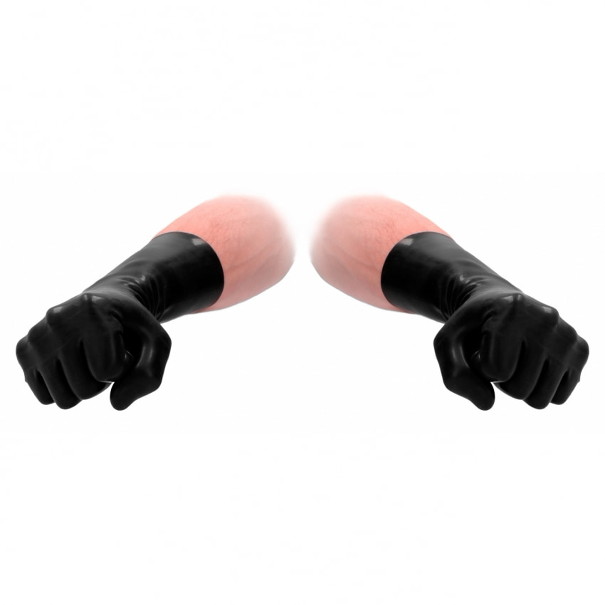Mănuși Latex Short Fist It Negru