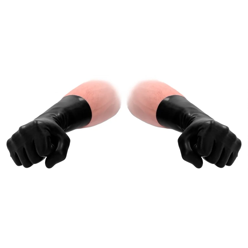 Mănuși Latex Short Fist It Negru