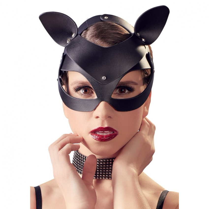 Mască Catwoman Bad Kitty Negru