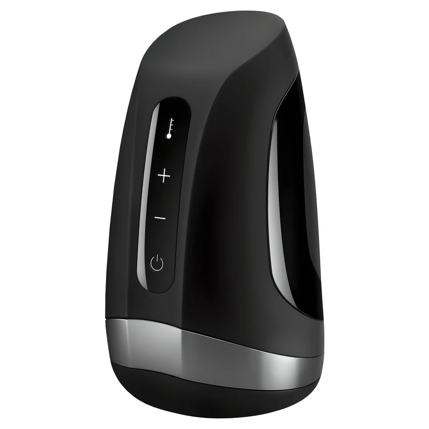 Masturbator Satisfyer Cu Vibrație Pulsație Și Încălzire Negru
