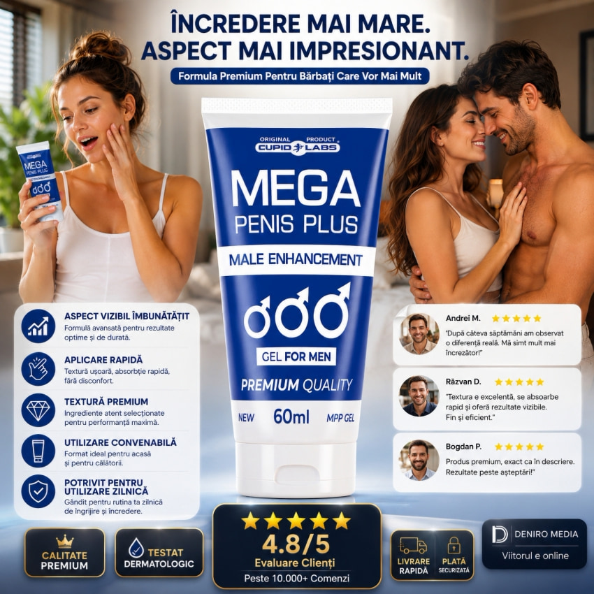 Mega Penis Plus Gel Mărire Și Volum 60 ml