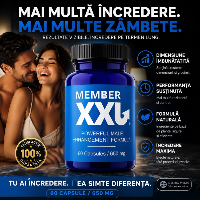 Member XXL Pastile Din Vegetale Pentru Mărirea Falusului 60buc