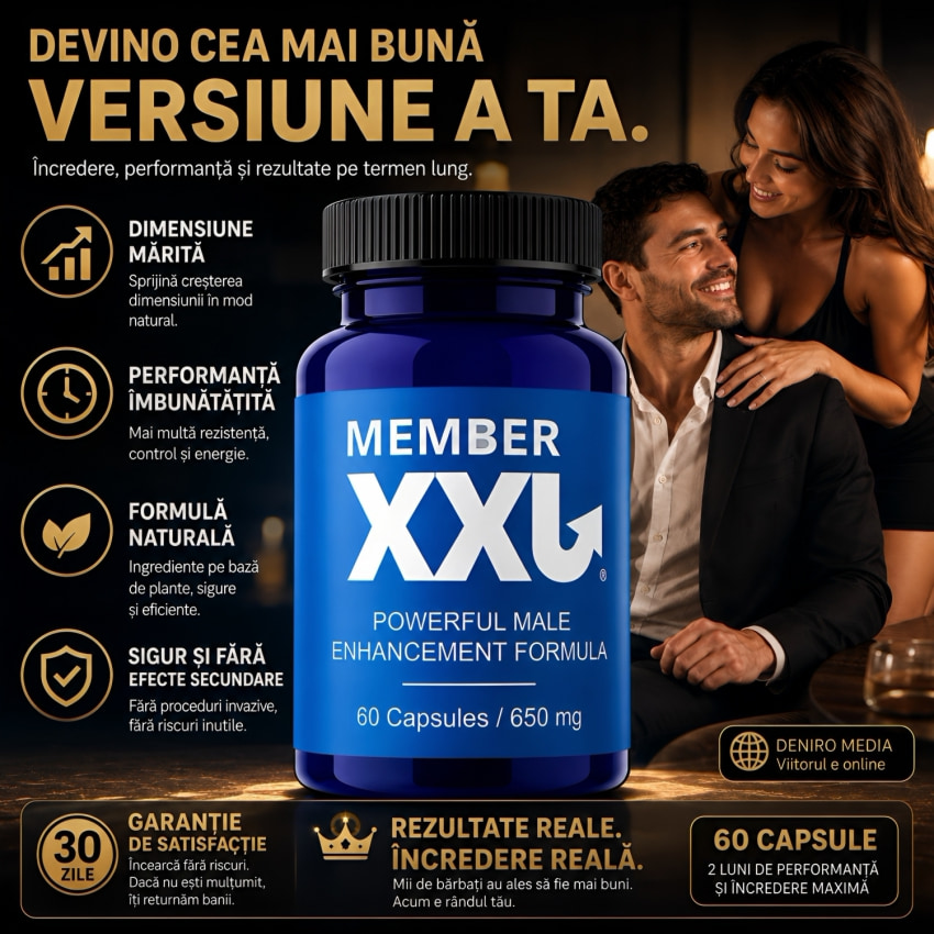 Member XXL Capsule Din Vegetale Pentru Alungirea Membrului 60buc
