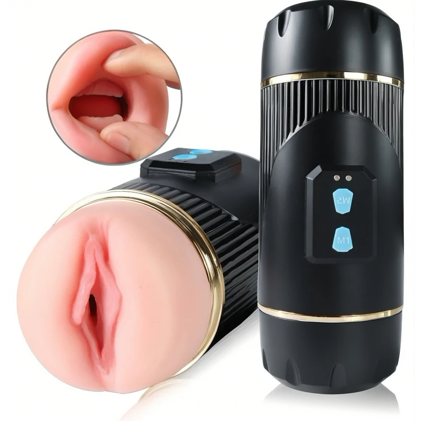 Mistress Kay – Masturbator Dublu, 2 Motoare, 10 Trepte Negru