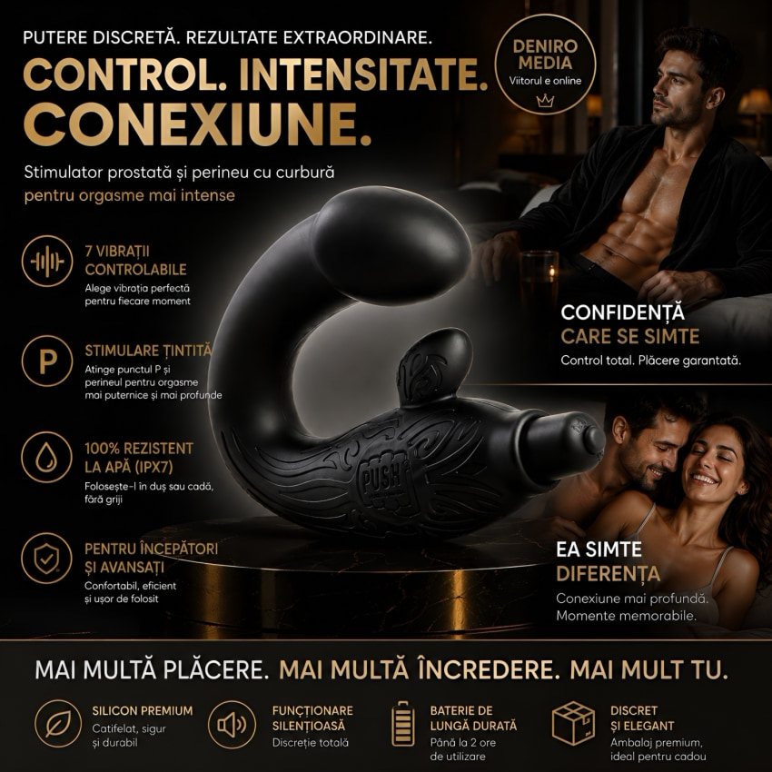 Mont P-Spot Perineum Massager Negru
