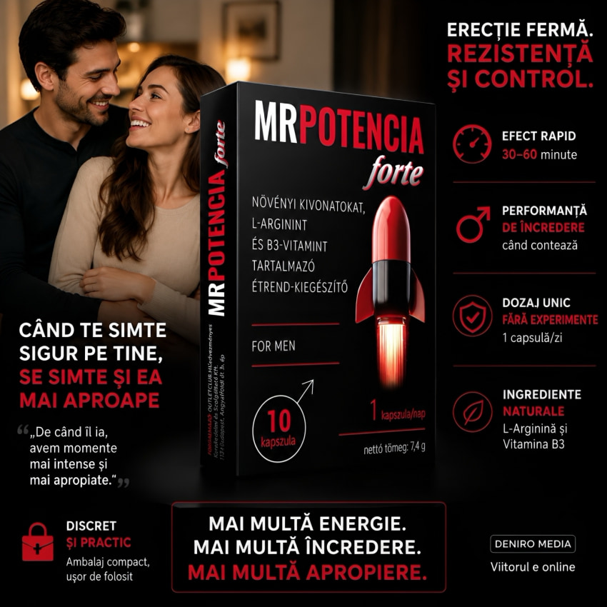 MrPotencia Forte — 10 Tablete Pentru Erecție și Potență
