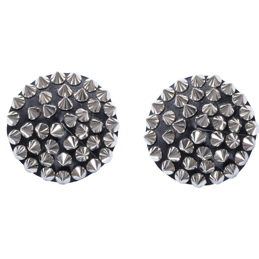 Nipple Stickers Spikes Argintiu