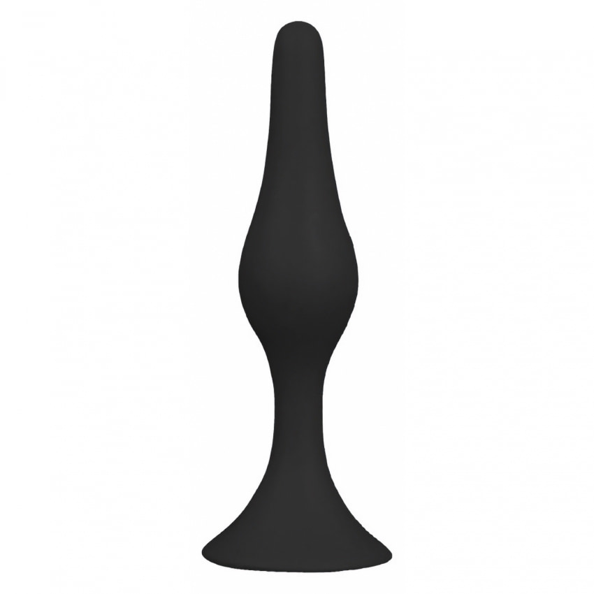 NMC Back Up 3 – Plug Anal Din silicon cu Ventuză 8 cm Negru