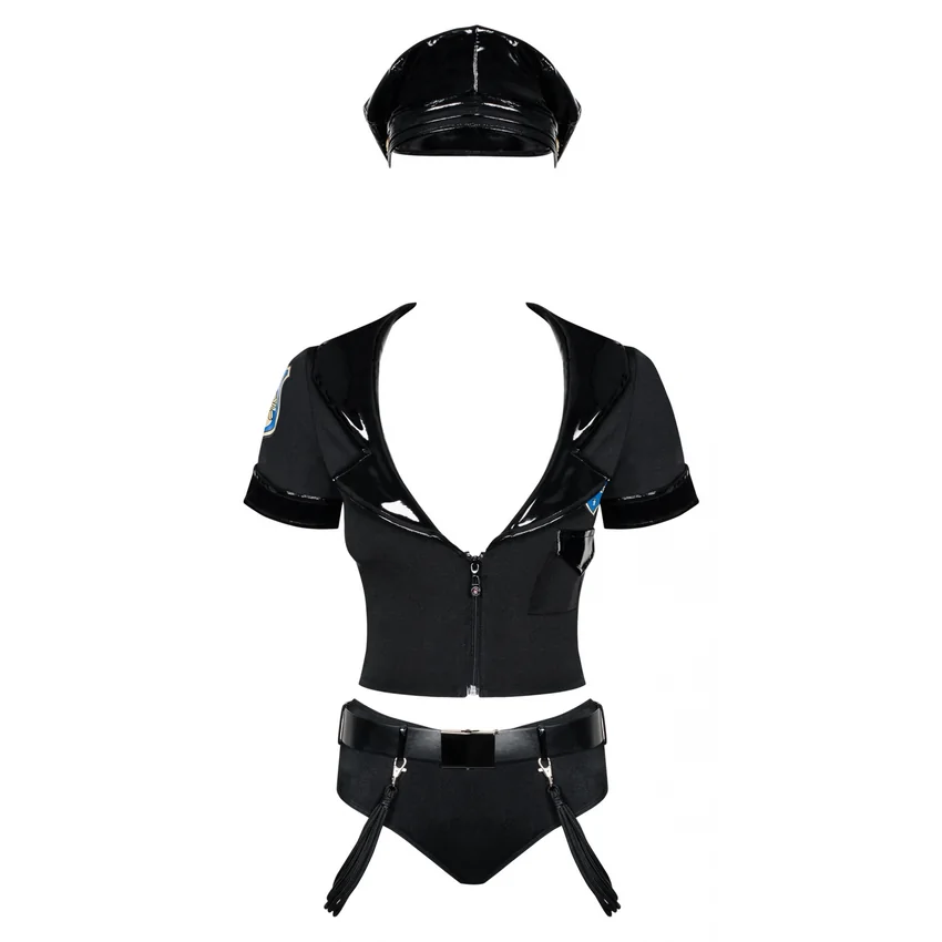 Obsessive Police Negru S-M