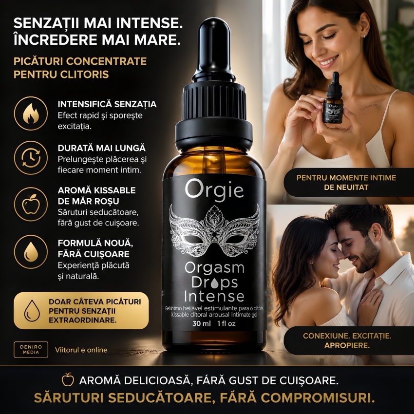 Gel Pentru Stârnire Clitoris Orgasm Drops Intense 30ml