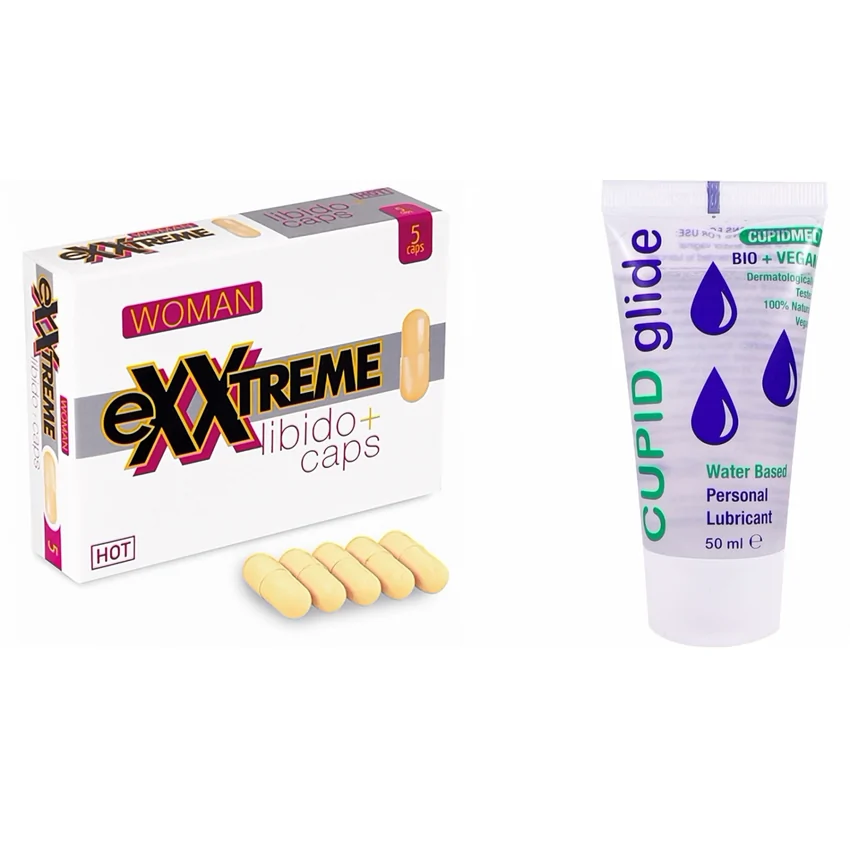 Pachet Capsule eXXtreme Libido 5buc + Cupid Glide