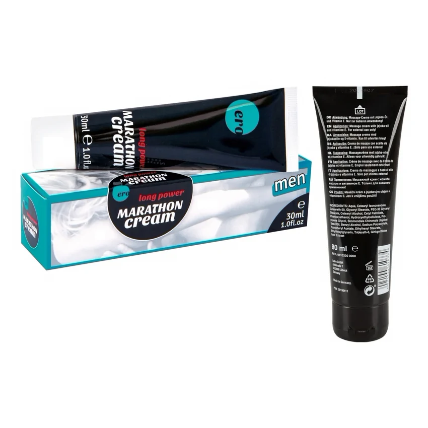 Pachet Cremă Erecție Penis XXL 80ml + Penis Marathon Long Power Creme 30ml