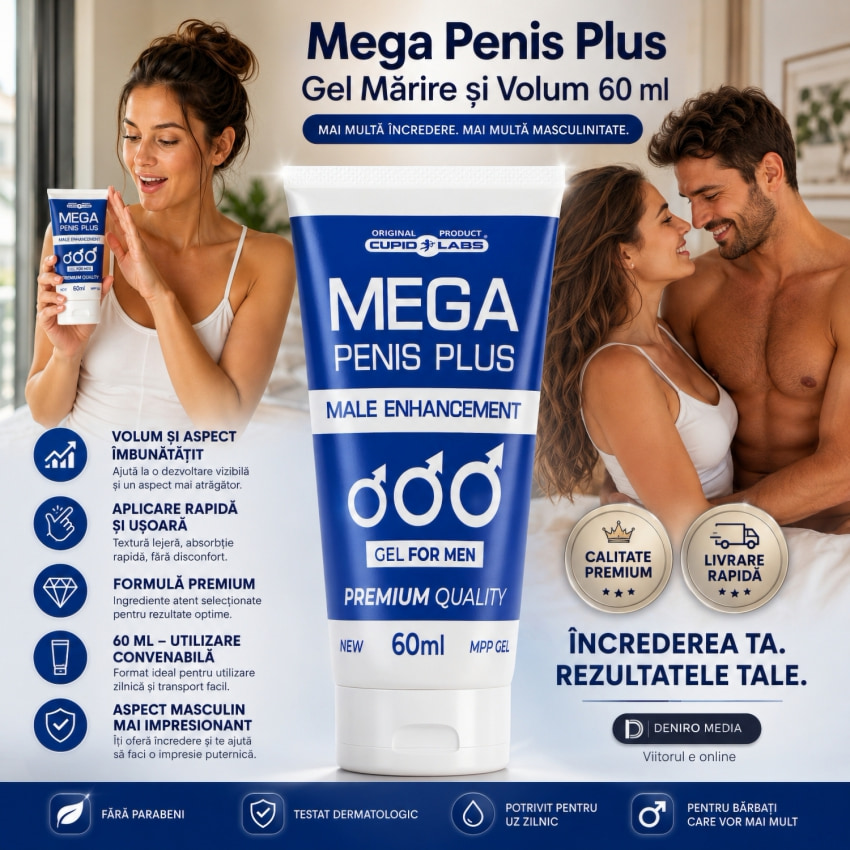 Pachet Gel Mărire Penis Mega Penis Plus 65ml Și Gel Ejaculare Prematură Bull Power Delay 30ml