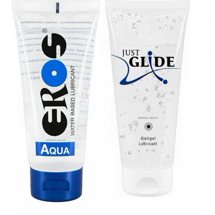Pachet Lubrifiant Eros Aqua 200ml + Lubrifiant Just Glide Anal 200ml