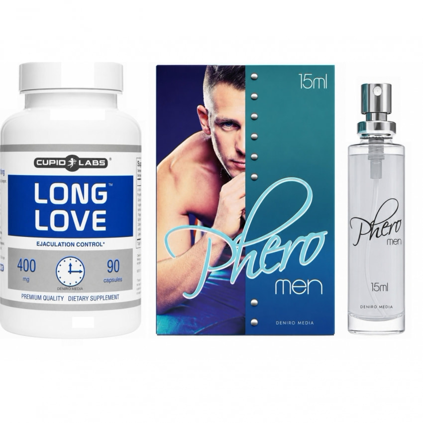 Pachet Parfum Feromoni Pheromen Și Pastile Ejaculare Precoce Long Love