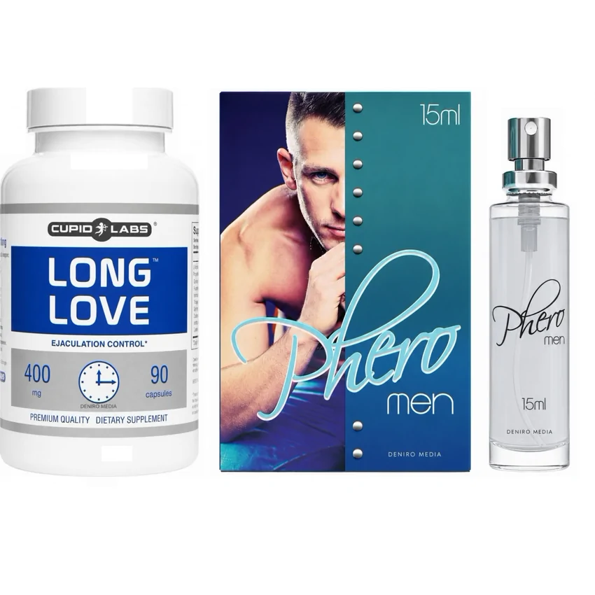 Pachet Parfum Feromoni Pheromen Și Pastile Ejaculare Precoce Long Love
