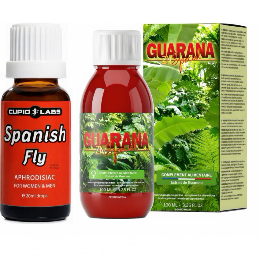 Pachet Picături Afrodisiace Spanish Fly 20ml + Afrodisiac Guarana ZN Special 100ml