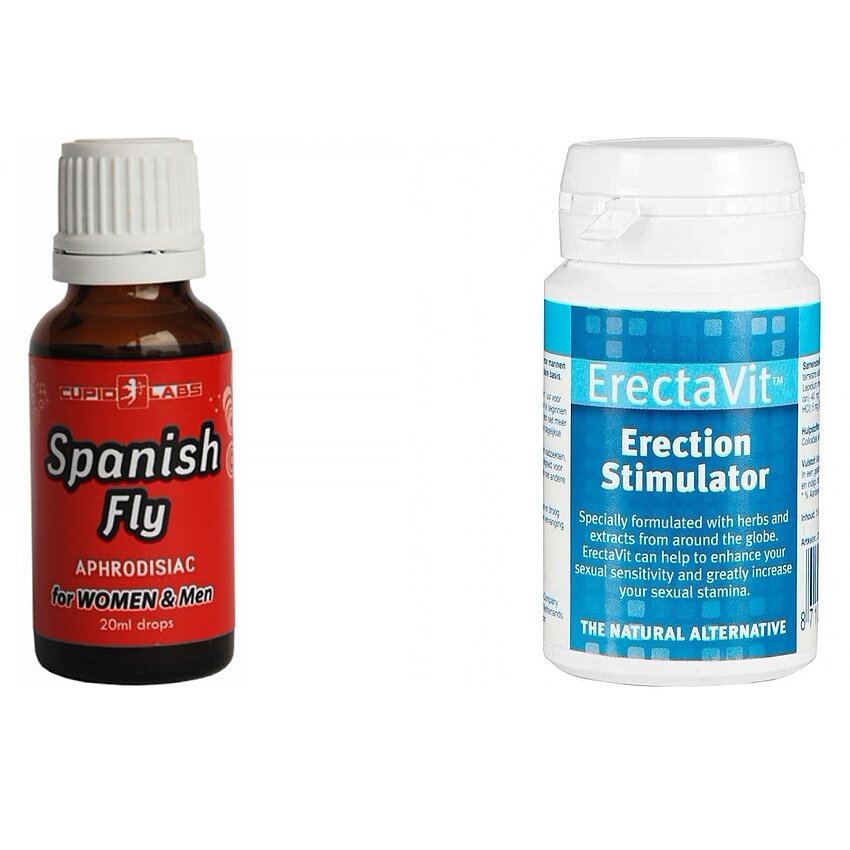 Pachet Picături Afrodisiace Spanish Fly 20ml + Pastile Erecție ErectaVit 15 capsule