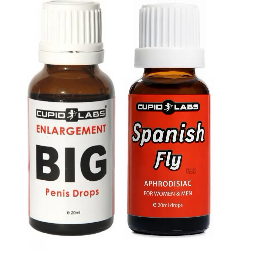 Pachet Picături Big Penis Drops 20ml + Picături Afrodisiace Spanish Fly 20ml