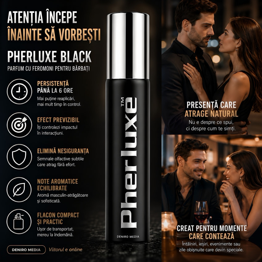 Parfum cu Feromoni Pherluxe Black Spray Pack 20 ml