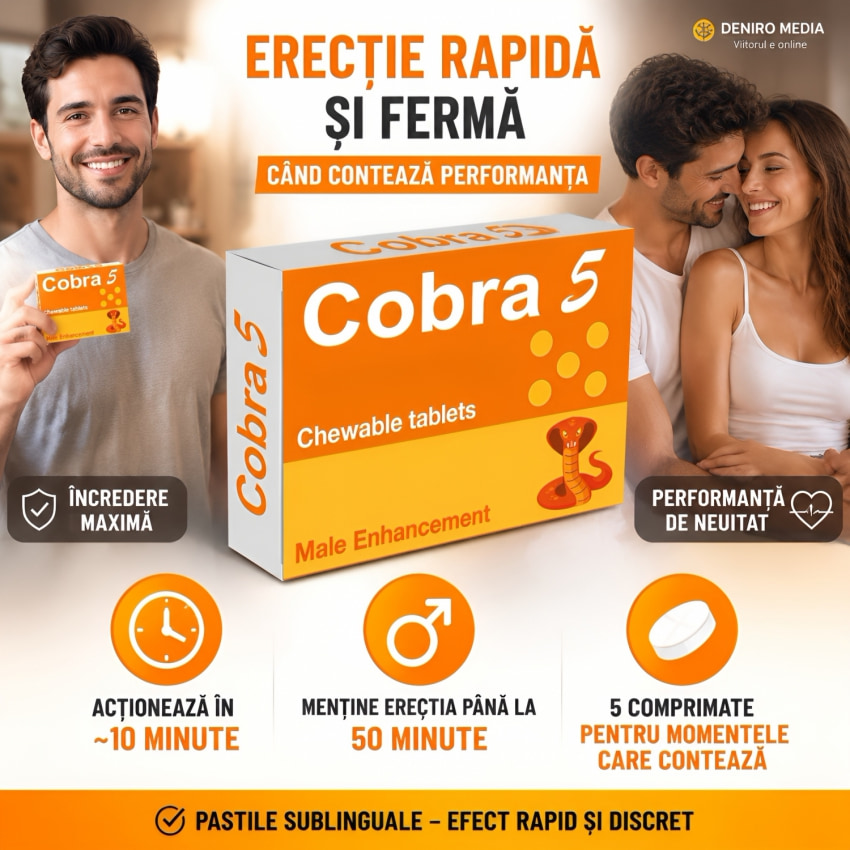 Pastile Cobra Pentru Erecție 5buc