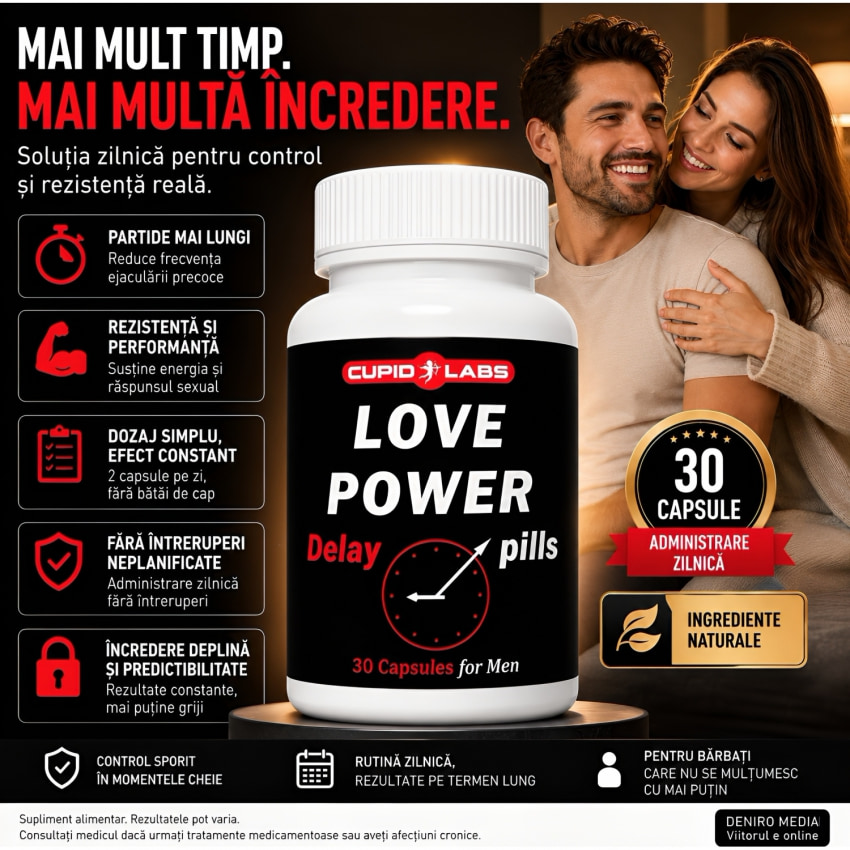 Pastile Ejaculare Prea rapidă Love Power 30capsule