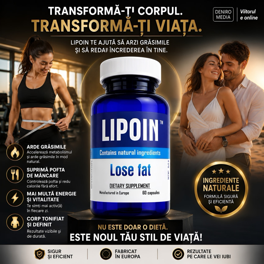 Pastile Lipoin Pentru Arderea Grăsimilor 60buc