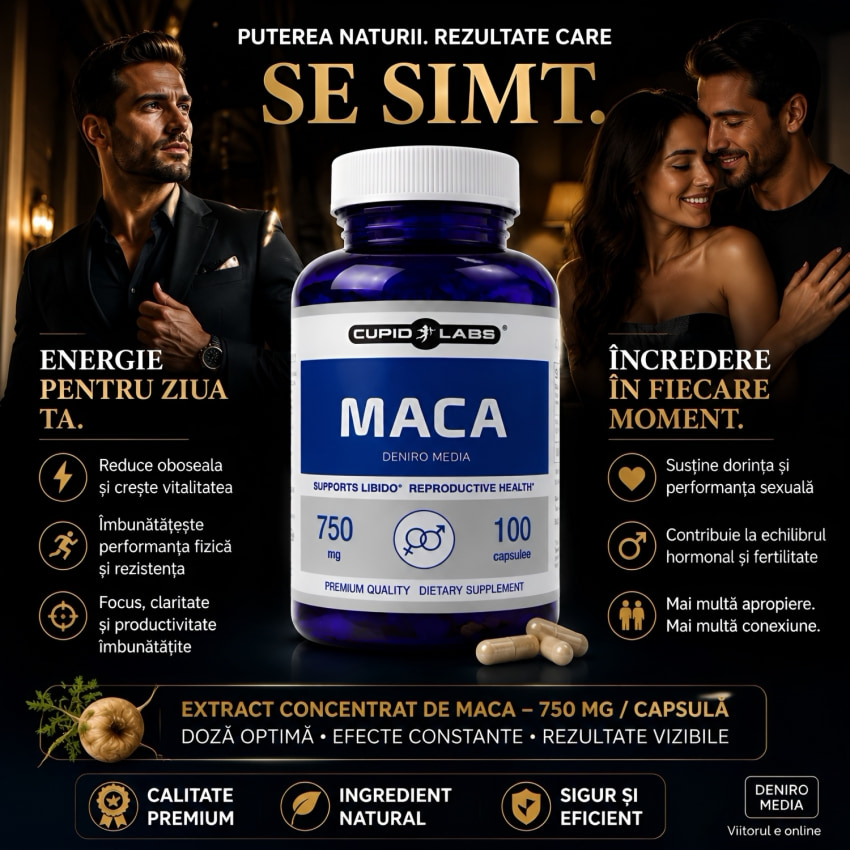 Pastile Maca 750mg 100 capsule