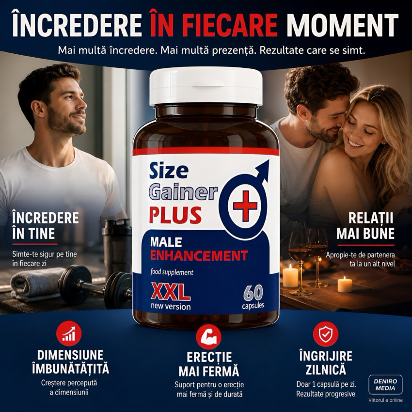 Pastile Mărire Falus Size Gainer Plus 60capsule