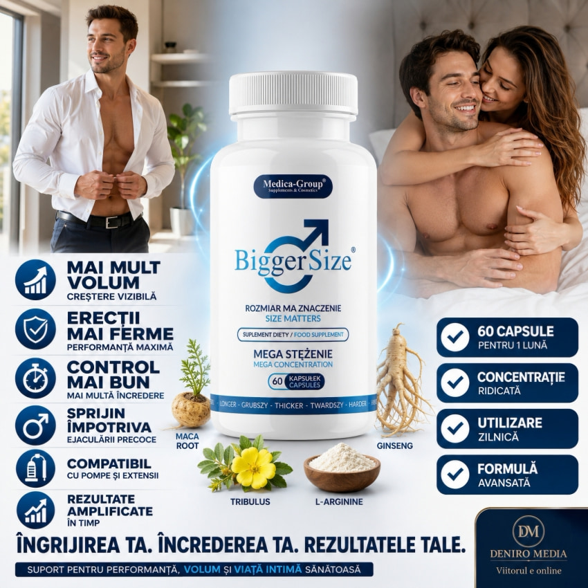 Pastile Creșterea Falusului Definitivă BiggerSize 60buc