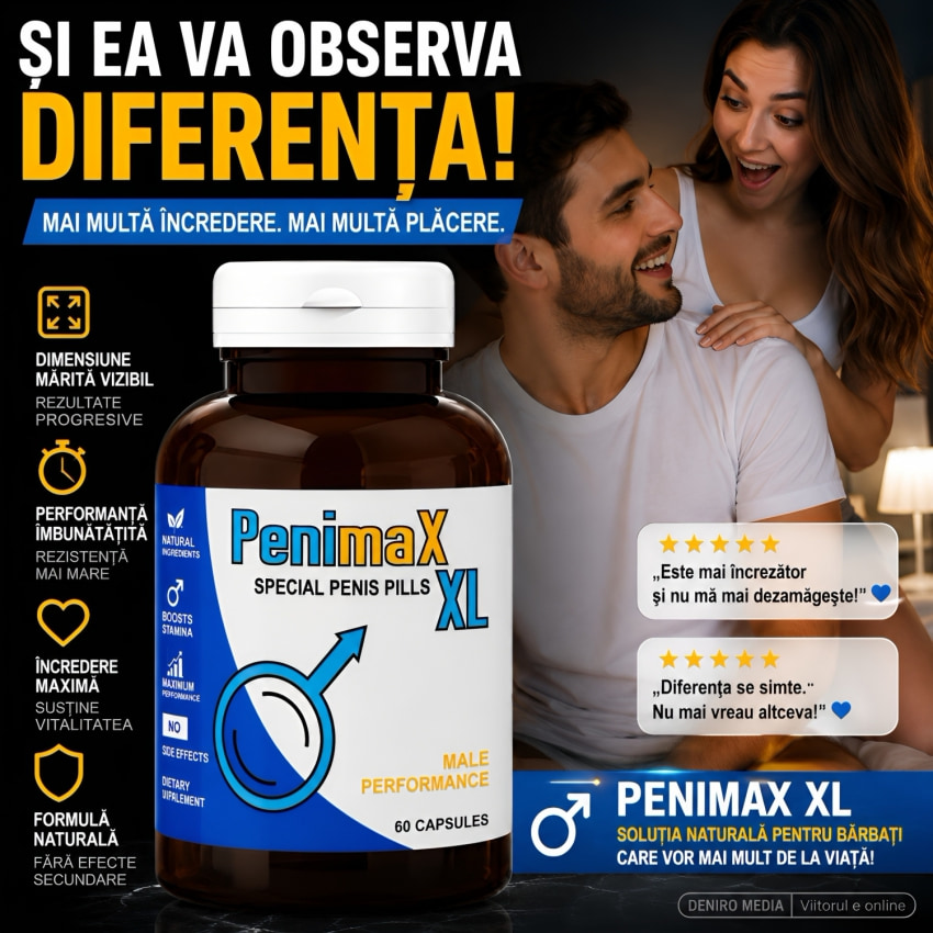 Pastile Mărirea Membrului Penimax XXL 60capsule