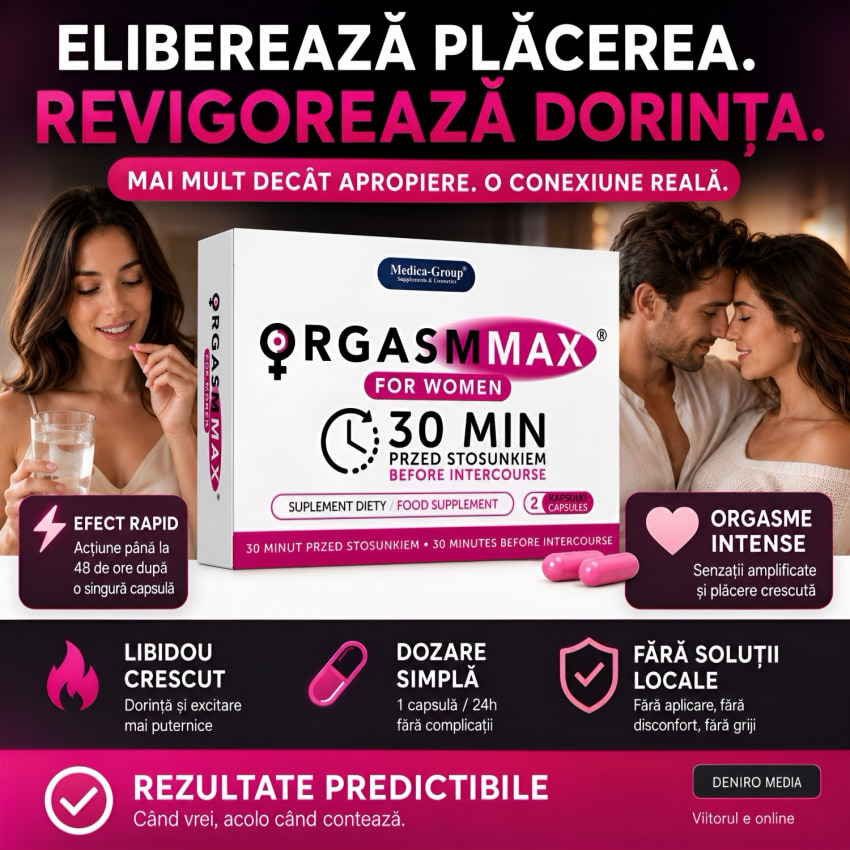 Pastile Orgasm Max Pentru Femei 2buc