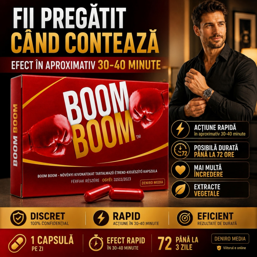 Pastile Pentru Sculare Boom Boom 2buc
