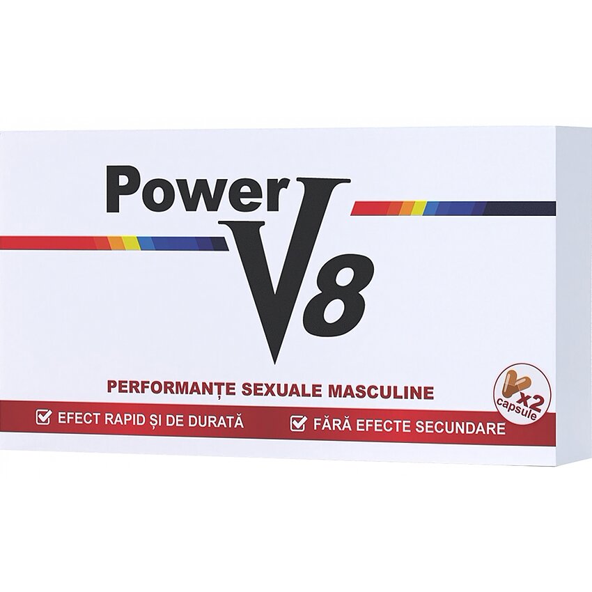 Pastile Pentru Erecție Și Potență Power V8 2capsule