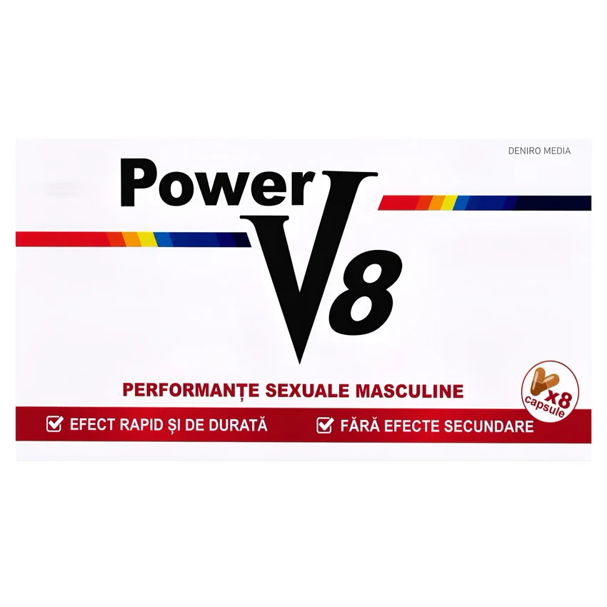 Pastile Pentru Erecție Și Potență Power V8 8buc