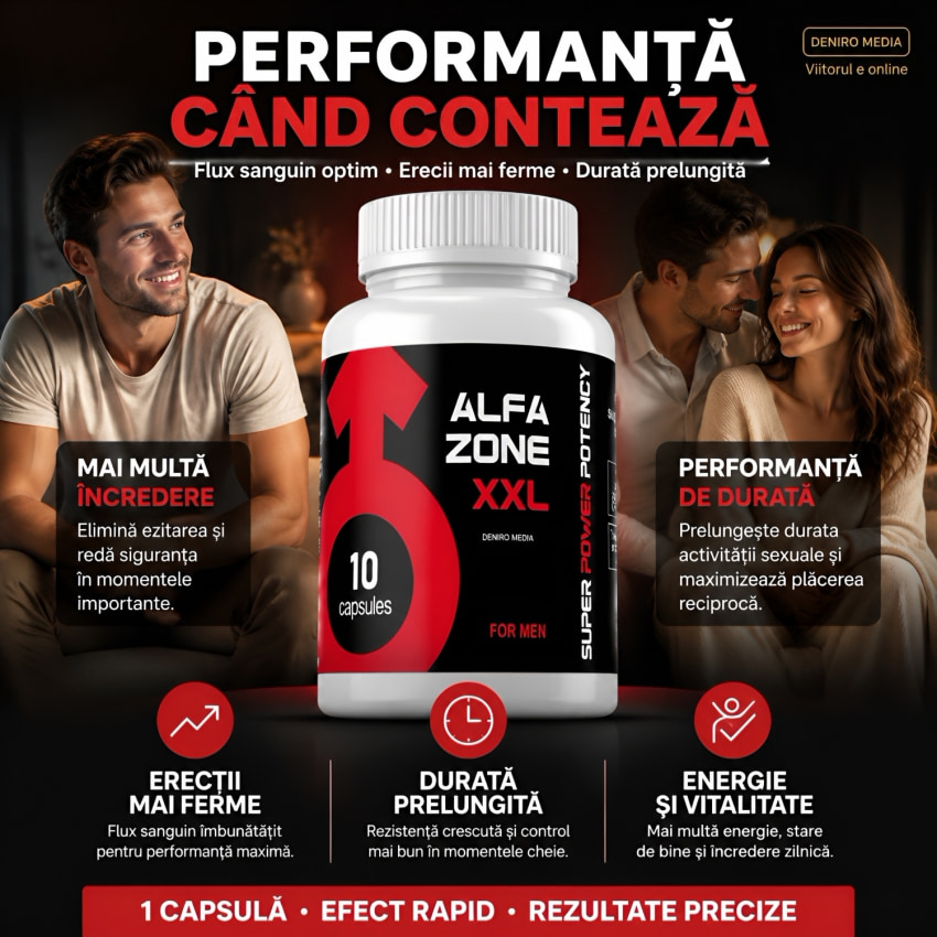 Pastile Energie ALFA ZONE XXL 10 capsule