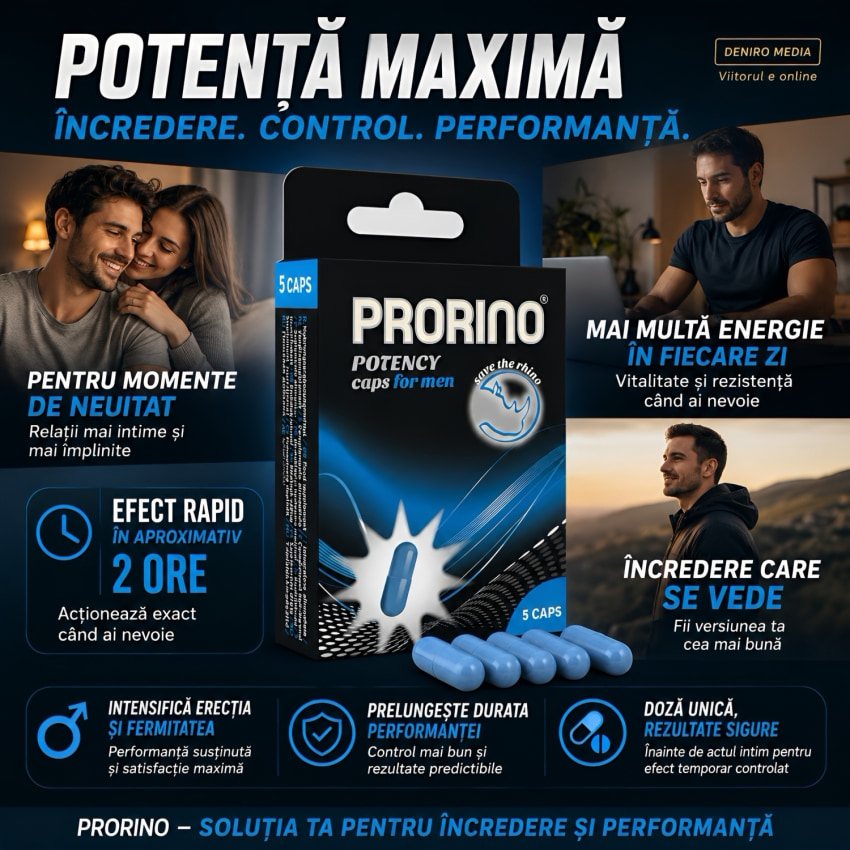 Pastile Vigoare Prorino 5capsule