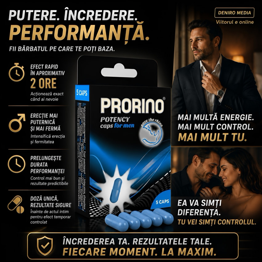 Pastile Vigoare Prorino 5capsule