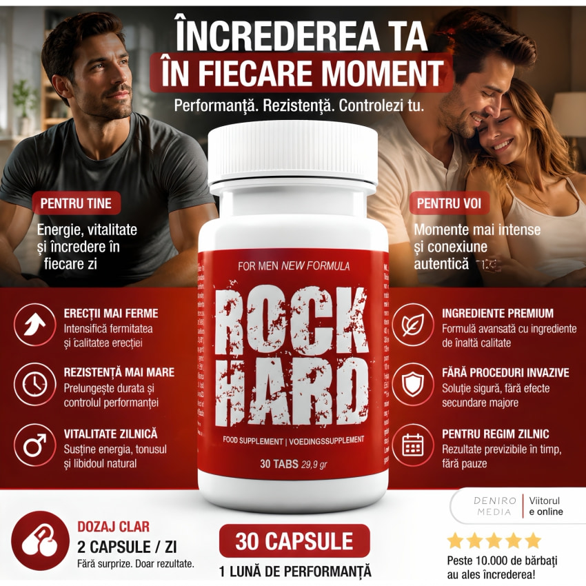 Pastile Potentă Tare Ca Stâncă 30capsule
