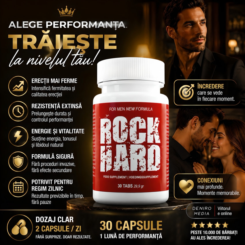 Pastile Potentă Tare Ca Stâncă 30capsule