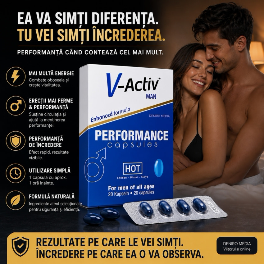 Pastile Potentă V-Activ Pentru Masculi 20buc