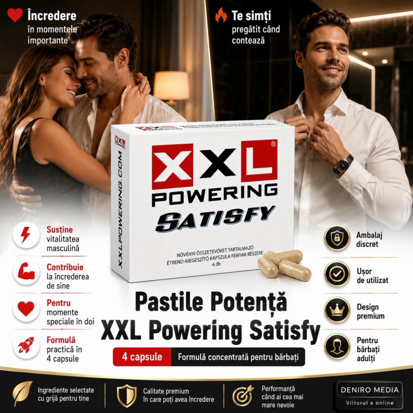 Pastile Potență XXL Powering Satisfy 4capsule