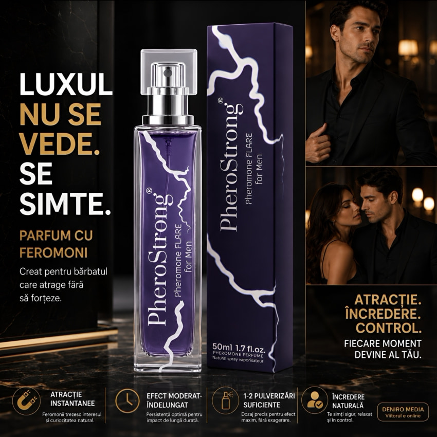 PheroStrong Flare — Parfum cu Feromoni Pentru Bărbați, 50 ml