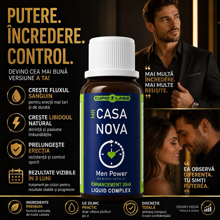 Picături Casă Nova Pentru Vigoare Și Mărire 20ml