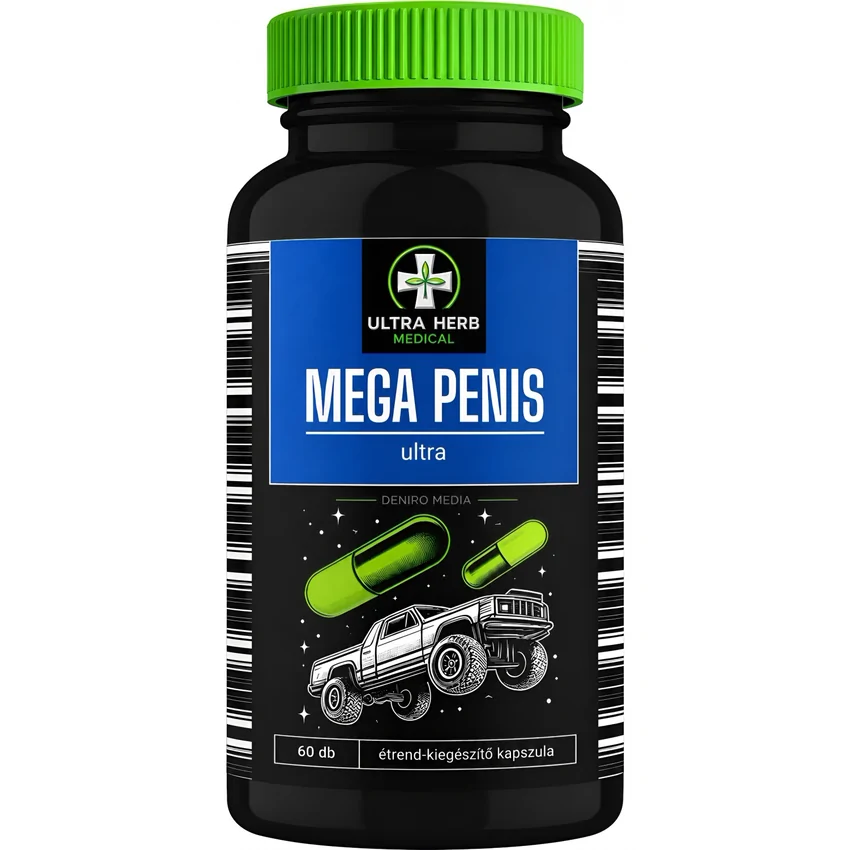 Pills Mega Penis Ultra — 60 Capsule, L-Arginină 600 Mg